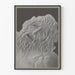 Wall Poster of a Bearded Man's Head Sculpture in Relief
