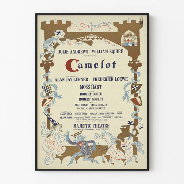 Musical Decorative Poster Camelot Broadway Edition