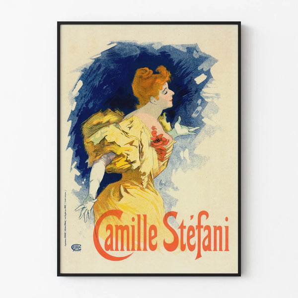 Vintage poster Camille Stéfani - Elegant wall decoration