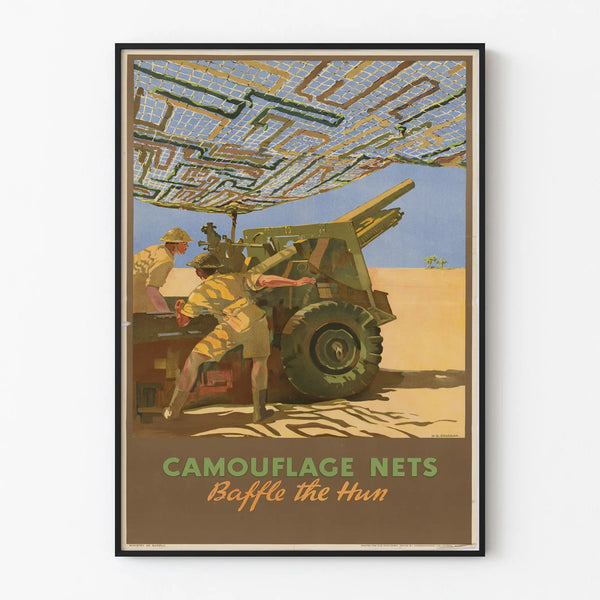 Wall Decoration Poster Camouflage Nets Baffle the Hun