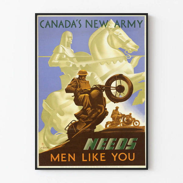 Vintage Canadian Military Enlistment Poster