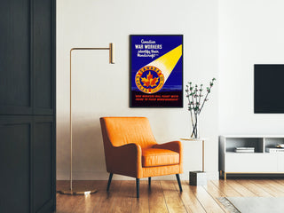 Canadian War Workers Wall Poster