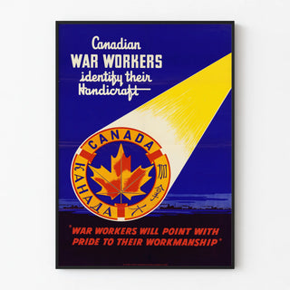 Canadian War Workers Wall Poster