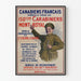 Vintage military recruitment poster 150th Carabiniers Mont Royal