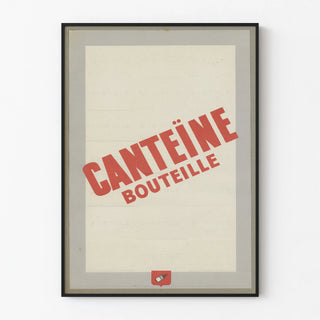 Retro Decorative Poster Canteen Bottle