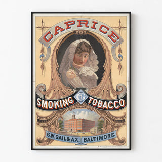 Vintage Poster Caprice Smoking Tobacco Baltimore