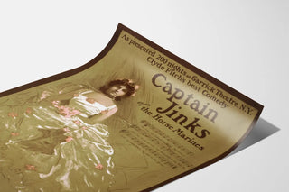 Vintage poster of Captain Jinks of the Horse Marines with Elizabeth Kennedy
