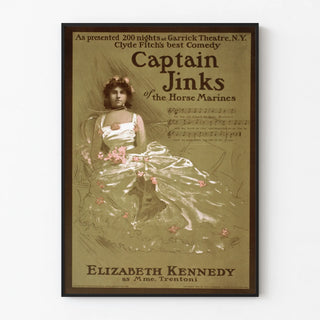 Vintage poster of Captain Jinks of the Horse Marines with Elizabeth Kennedy
