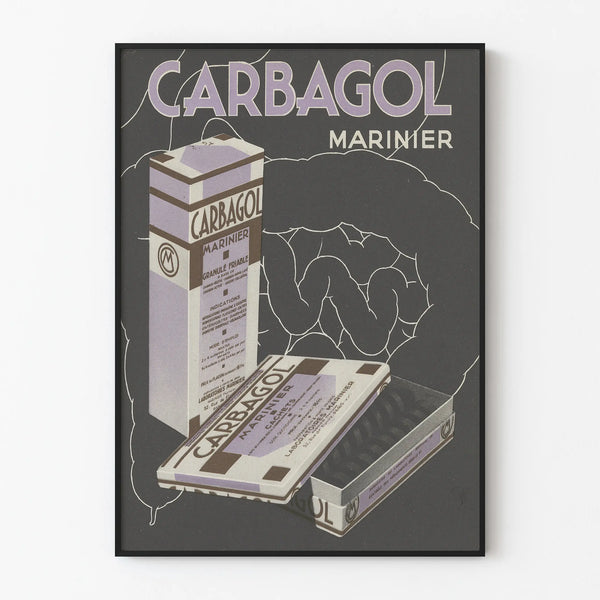 Vintage Carbagol Sailor Poster - Retro Health Wall Decoration