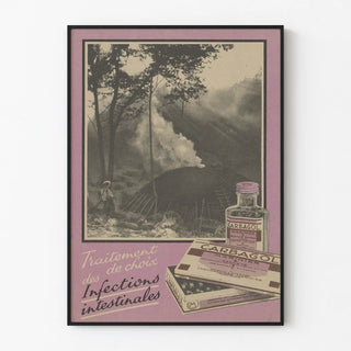 Vintage poster Carbagol Mariner for the treatment of intestinal infections