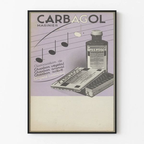 Vintage Carbagol Marine Advertising Poster