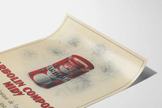 Vintage Carbolin Composé Poster Midy