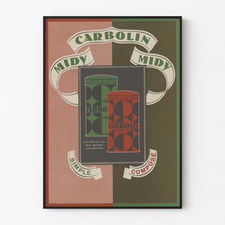 Vintage Carbolin Midy advertising poster