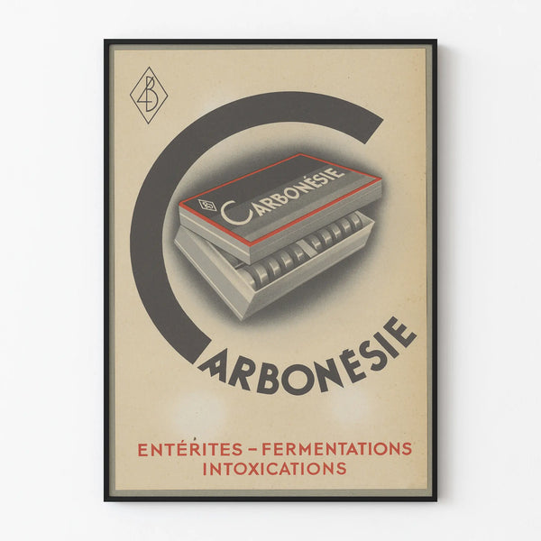 Vintage Carbonésie Poster for Retro Wall Decoration
