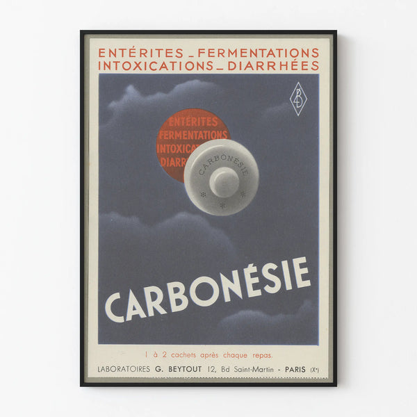 Vintage Carbonésie advertising poster wall decoration