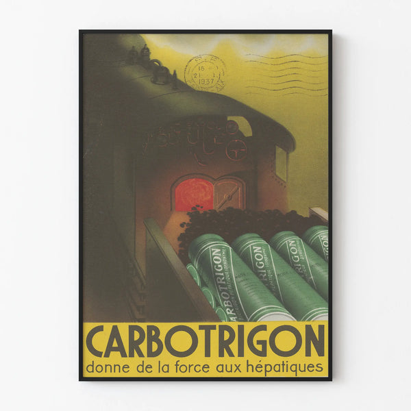 Vintage Carbotrigon poster for industrial wall decoration