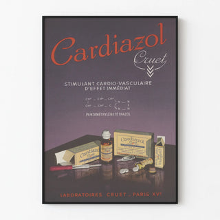 Vintage Poster Cardiazol Cardiovascular Stimulant