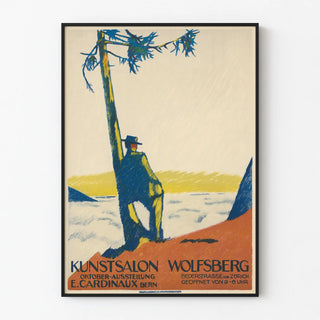 Vintage poster Kunstsalon Wolfsberg by E. Cardinaux