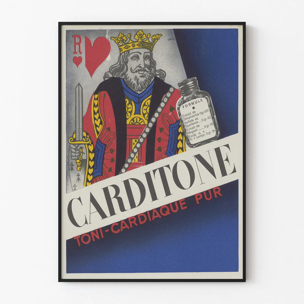 Vintage poster CARDITONE Toni-Heart decorative wall art