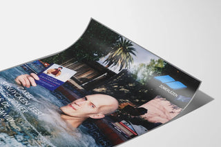 Vintage poster of Carel Struycken summer lecture in a jacuzzi