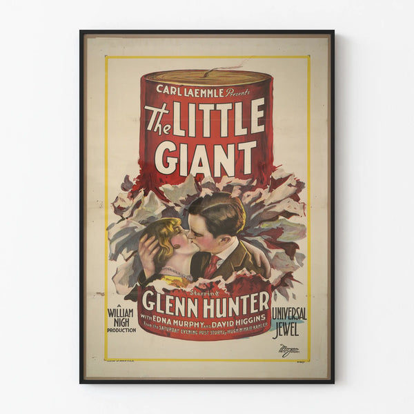 Vintage poster The Little Giant with Glenn Hunter and Edna Murphy