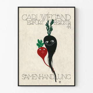 Carl Wiegand Samenhandlung Poster - Vintage Vegetable Design