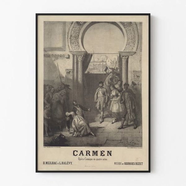 Vintage Carmen Poster - Comic Opera in Four Acts