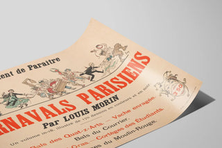 Vintage Poster of Parisian Carnivals by Louis Morin — artwork view