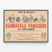 Vintage Poster of Parisian Carnivals by Louis Morin — framed artwork on a wall