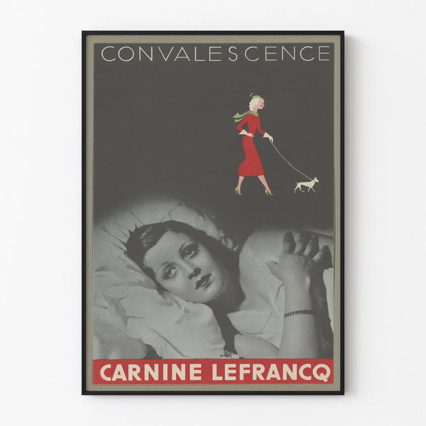 Vintage Poster Convalescence Carnine Lefrancq - Retro Wall Decoration