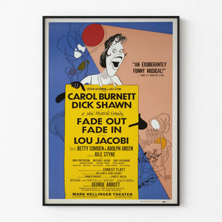 Vintage poster for musical theater Fade Out Fade In
