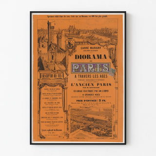 Vintage poster Diorama of Paris through the ages - Carré Marigny Champs-Élysées