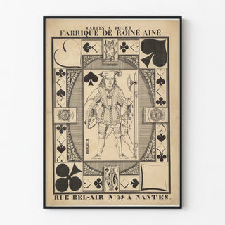 Vintage Poster Playing Cards Roiné Aîné Factory Nantes