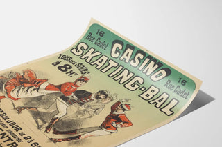 Vintage Poster Casino Skating-Bal Rue Cadet 1876