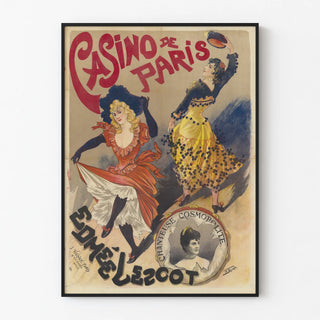 Vintage poster of Casino de Paris with Edmée Lescot