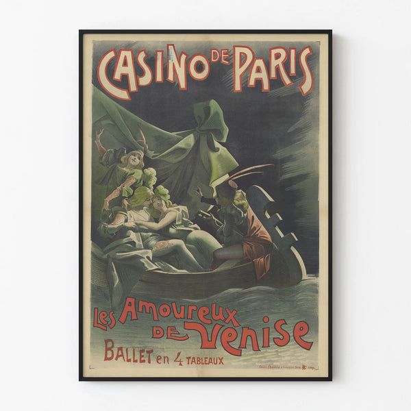 Vintage poster Casino de Paris The Lovers of Venice Ballet in 4 scenes