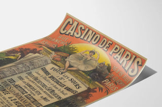 Vintage Poster of Casino de Paris, Rue Blanche and Rue de Clichy