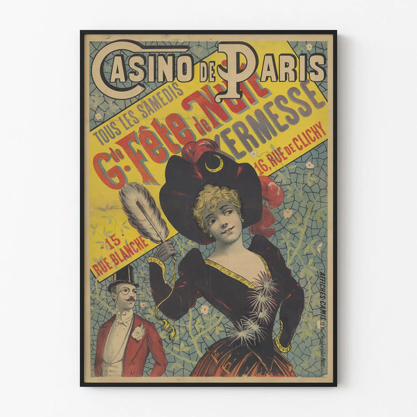 Vintage Poster Casino de Paris Night Celebration