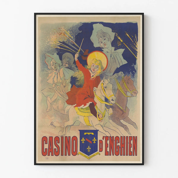 Vintage Casino d'Enghien poster wall decoration