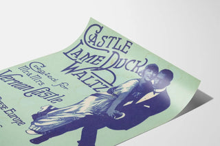 Vintage Poster of Partition Castle Lame Duck Waltz 1913