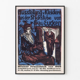 Poster Exhibition of Dresses - Embroidery Salon Mme Eucken 1908