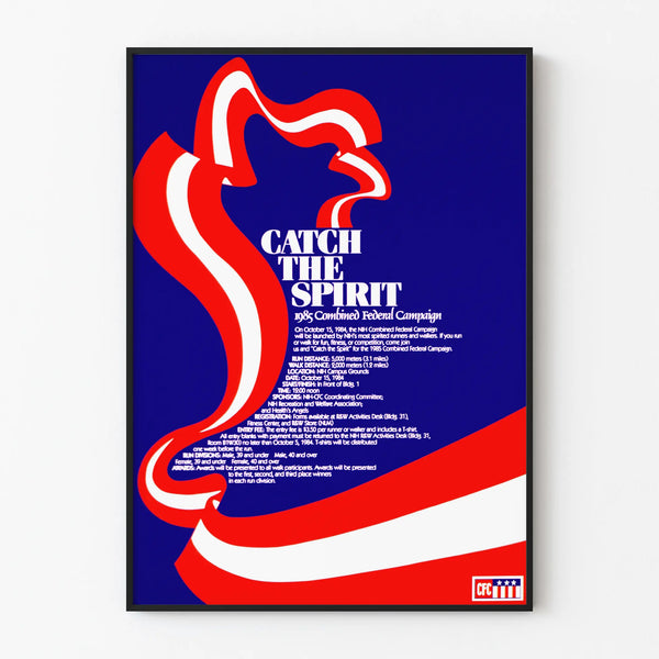 Vintage Poster Catch The Spirit 1985 Federal Campaign