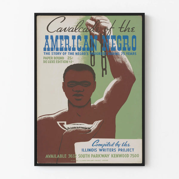 Vintage poster Cavalcade of the American Negro - Historic wall decoration