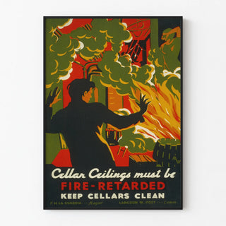 Fire Safety Poster for Cellar Rooms