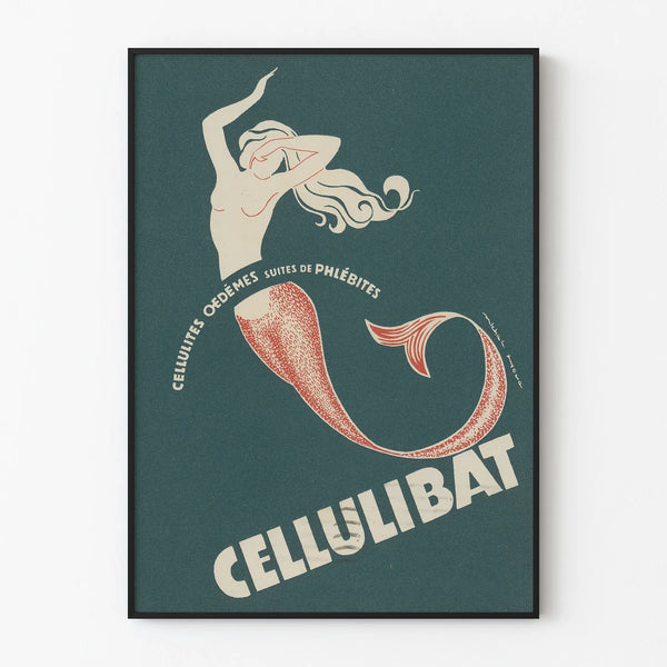 Vintage Cellulibat poster for retro wall decoration