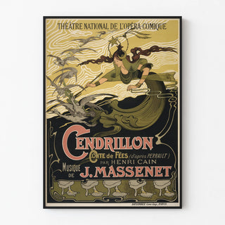 Vintage Poster Cinderella National Opera Comique Theatre