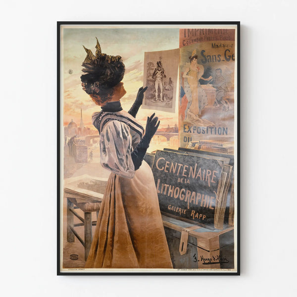 Centenary Poster of Lithography Galerie Rapp Vintage