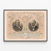 Historical Poster Election Centennial 1876 - Republican Candidates — framed artwork on a wall