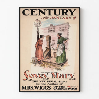 Vintage poster Century for January - Lovey Mary and Mrs. Wiggs