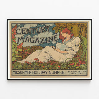 Vintage Poster Century Magazine - Midsummer Holiday Issue — framed artwork on a wall